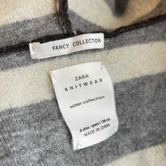 Zara soft kids cardigan in dark grey size 8 years - Picture 8 of 8